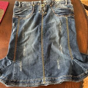 Authentic vintage, Roberto Cavalli, just Cavalli denim mermaid skirt size 44